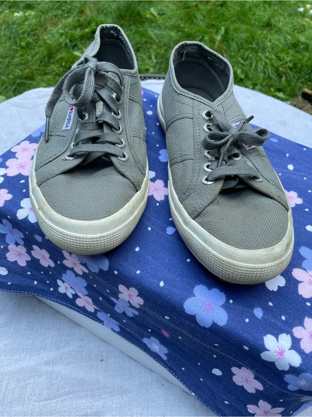 Superga Classic Canvas Sneakers in Light Gray